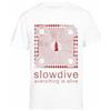 Jinbetee Slowdive Everything Is Alive T-Shirt Bianca da Uomo A Maniche Corte