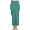 TRENDMALLS Sottoveste dritta in cotone misto per donne, sottogonna in cotone misto per donne, Verde chiaro, L