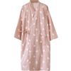 Generico Vestaglia Kimono Bathrobe Estiva Leggera Aperta Davanti Larga Media Lunghezza Copriper Casual Cotone Perfetta per L'Estate Vestaglietta Donna Estiva Cotone(M)
