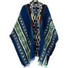 Gamboa Premium Poncho Uomo Alpaca Cappotto Giacca Leggero Poncho Coperta Autunno Inverno Prodotto nell'Ecuador