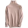 Wenwenma Maglione di Cachemire da Donna a Collo Alto - Moda (Beige, Medium)