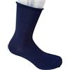 Infinity 12 PAIA CALZE CORTE UOMO SENZA ELASTICO SANITARIE IN PURO CALDO COTONE SOFT 100% 40-46 (Blu Alto)