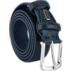 Laura Biagiotti Biagiotti Cintura Uomo Esterno PU Fodera In Pelle, Accorciabile, Con Scatola (125 (taglia 54-56), Blu 3,5cm 696)