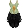 WLFFW Corsetto Spallacci Donna Bustino Casual e Gonna Tutu Goth | Vintage Corsetto top with strap, Il elegante e gotico corsetto è versatile e può essere indossato in diverse occasioni