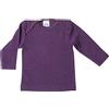 Cosilana - Maglietta intima a maniche lunghe da bambini, 70% lana e 30% seta, prugna, 62/68 cm