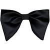 Remo Sartori - Papillon Sposo Oversize Grande Fiocco Seta da Cerimonia, Preannodato, Regolabile, Made In Italy, Uomo