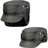 Lipodo Piumino Armycap con copriorecchie Uomo - Berretto Idrorepellente Foderato - Berretto da Uomo in Cotone - Cappellino Autunno/Inverno - Cappellino Invernale