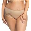 Gorsenia Slip Femminile Liscio con Pizzo K426 Casablanca, Beige Chiaro,L