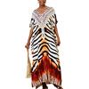 L-Peach Donna Abito da Spiaggia Lungo Maxi Kaftan Spiaggia Parei Copricostume Kimono Mare Cover Up Beachwear