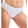 JADEA 6 Pezzi Brasiliana Slip Donna Cotone Modal e Pizzo 516. Bianco 4/M