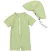 WYTbaby Costume da bagno per bambini, a maniche corte, con protezione UV, 3 mesi, 3 anni