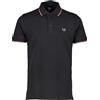 BE BOARD Maglia Polo Uomo a Manica Corta in Cotone Piquet, Taglie Calibrate Fino a 9XL, Eleganza e Comfort in Vari Colori,Nero,6XL