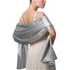 LumiSyne Donna Scialle In Raso Chiffon Silky Tinta Unita Wrap Stola Per Sposa Damigella Cerimonia Matrimonio Serata