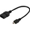 Digitus DK-300309-002-S cavo USB 0,2 m Micro-USB B USB A Nero