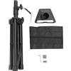 Gistuch Support satellitare rettangolare, set portatile di supporti in metallo per antenne, ideale per tetti, campeggio, camper, viaggi e cortili, di terza generazione, con adattatore per tubo