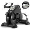 StarTech Mini cyclette da interno - pedaliere da utilizzare sotto la scrivania - resistenza magnetica regolabile - display LCD - allenatore per braccia e gambe - colore nero