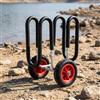 Carrello per kayak, carrello per kayak con ruote, carrello imbottito per canoe