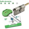 Mottura Cilindro europeo di sicurezza Champions CP6 con asse rasabile 81/31 (112mm) 5 chiavi
