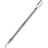 PKOUVOO Spingi cuticole in acciaio inox, spingi-cuticole professionale, spatola in metallo, per pulitore e rimozione cuticole (argento)