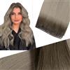 Fshine Extension Capelli Veri Matassa Balayage Biondo Cenere A Biondo E Biondo Cenere Tessitura Capelli 45cm 25g Extension Cucitura Capelli Veri Real Hair Extensions Vergine #9A/10/800