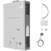 Armanyya Scaldacqua a gas, scaldabagno GPL, scaldabagno con display digitale, scaldabagno istantaneo Tankless - per casa, camper, campeggio, multi-protezione (16L)