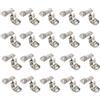 TopHomer 20 clip per cinghie per tubi, in acciaio inox M25, a 2 fori, a forma di U, resistenti clip di tensione per tubo dell'acqua e tubo del gas