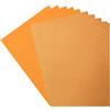 Vaessen Creative Florence - Carta glitterata e cartoncino, formato A4, colori rame/albicocca, 10 fogli, carta colorata per scrapbooking, creazione di biglietti e altri lavori con la carta, 250/216 g/m²