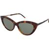 Saint Laurent SL M81 003 | Occhiali da Sole Graduati o Non Graduati | Prova Online | Plastica | Cat Eye, Ovali / Ellittici | Marrone, Havana | Adrialenti