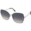 Tom Ford Nickie-02 FT1107 16C | Occhiali da Sole Graduati o Non Graduati | Prova Online | Metallo | Farfalla | Rutenio | Adrialenti