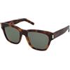 Saint Laurent SL 560 002 | Occhiali da Sole Graduati o Non Graduati | Prova Online | Plastica | Quadrati | Marrone, Havana | Adrialenti