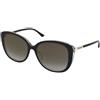 Jimmy Choo Aly/F/S AE2/FQ | Occhiali da Sole Graduati o Non Graduati | Plastica | Cat Eye, Ovali / Ellittici | Nero | Adrialenti