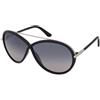 Tom Ford Tamara FT0454 01C | Occhiali da Sole Graduati o Non Graduati | Prova Online | Plastica | Pilot | Nero, Rutenio | Adrialenti