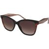 Carolina Herrera HER 0390/S 3H2/HA | Occhiali da Sole Graduati o Non Graduati | Plastica | Cat Eye | Nero, Marrone, Trasparente | Adrialenti