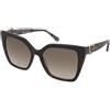 Love Moschino MOL067/S 086/HA | Occhiali da Sole Graduati o Non Graduati | Prova Online | Plastica | Quadrati | Marrone, Havana | Adrialenti