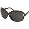 Tom Ford Bettina FT1068 01A | Occhiali da Sole Graduati o Non Graduati | Prova Online | Plastica | Farfalla | Nero | Adrialenti