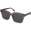 Tom Ford FT892-K 20A | Occhiali da Sole Graduati o Non Graduati | Prova Online | Plastica | Oversize | Grigio, Trasparente | Adrialenti
