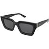 Jimmy Choo Megs/S 807/T4 | Occhiali da Sole Graduati o Non Graduati | Prova Online | Plastica | Quadrati | Nero | Adrialenti