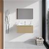 Parama Mobile bagno sospeso 60cm sabbia opaco un cassettone con lavabo bianco lucido | Bako