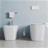 Parama Sanitari filomuro in ceramica rimless bianco opaco vaso bidet e copriwc soft-close | Londra