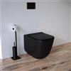 Parama Vaso filomuro tornado silent flush in ceramica nero opaco con copri-wc soft-close | Riga