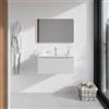 Parama Mobile bagno sospeso 60cm bianco opaco un cassettone con lavabo bianco lucido| Bako