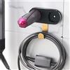 Luvitory Supporto da parete per Dyson Airwrap Styler capelli ferro arricciacapelli barili e spazzole, organizer in metallo, ferro arricciacapelli e accessori organizer per casa, camera da letto e bagno