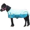 Leberna Telo antipioggia leggero impermeabile 1200D per pony, mini Shetland, imbottitura 0 g (turchese, 90 cm)