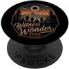 Mallorca 2026 Solar Eclipse by NLTS Testimone dell'eclissi solare della meraviglia 2026 PopSockets PopGrip Adesivo