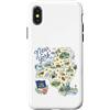 Happy Destiny Custodia per iPhone X/XS New York NY, USA, Icone, Mappe