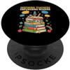 First Day Retro Structured Literacy Acad Insegnante che ispira gli insegnanti che danno potere ai lettori Cool Phonics PopSockets PopGrip Adesivo