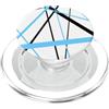 Abstract Line Gifts And Urban Geometry T Cool Icy-Blue Diagonal Lines Accenti Neri PopSockets PopGrip per MagSafe