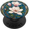 Nouveau Blooms Collection Elegante design Art Nouveau con fiori di magnolia floreali PopSockets PopGrip Adesivo