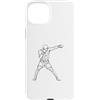 Never Tap Jiu Jitsu BJJ Grappling Boxing Custodia per iPhone 15 Plus Regalo di combattimento in palestra per allenamento da boxe