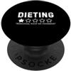 Retro Dry Humor Apparel Gifts La dieta non consiglierebbe umorismo alimentare sarcastico divertente PopSockets PopGrip Adesivo